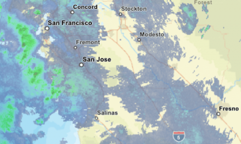 Live map: Where it’s raining in the Bay Area