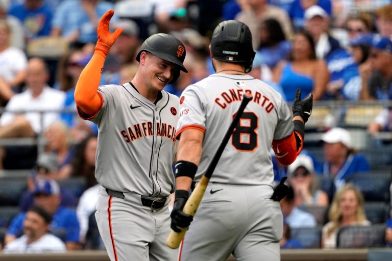 SF Giants score early and often with 5 home runs to power Landen Roupp’s first career win in 9-0 rout of Royals