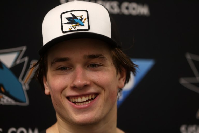 What is Macklin Celebrini’s rating in EA Sports’ NHL 25? What about other Sharks players?