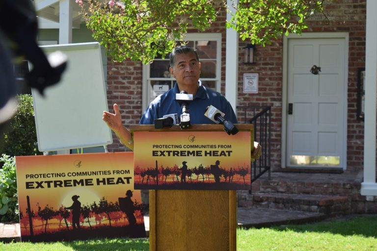 Health Secretary Becerra touts extreme heat protections. Farmworkers want more