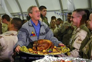 Today in History: November 27, President George W. Bush spends Thanksgiving with U.S. troops in Iraq