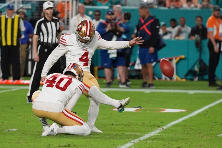 49ers’ Shanahan expects Jake Moody to be his kicker into the future