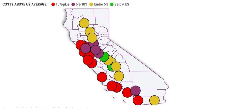 California has 15 of 25 priciest places to live in US