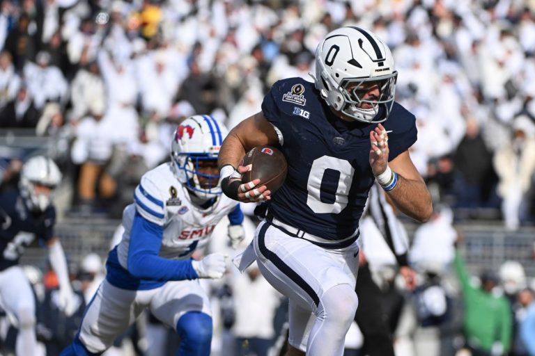 Penn State steamrolls mistake-prone SMU in College Football Playoff opener