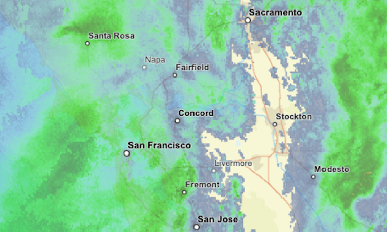 Live map: When will Christmas Eve rain end in Bay Area