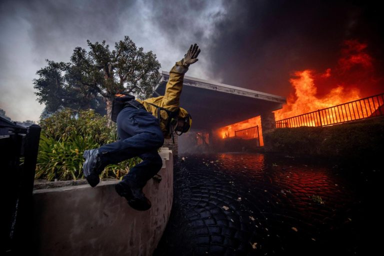 A second wind-whipped wildfire is burning out of control in the Los Angeles area