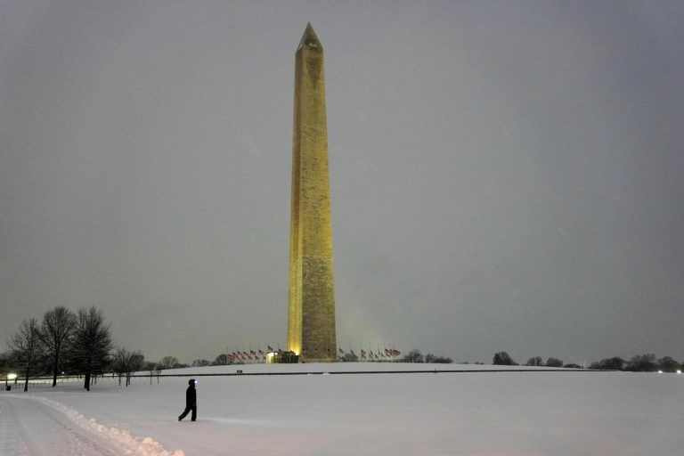 Can Washington handle two weeks of high-security pomp along with a heavy burst of snow?