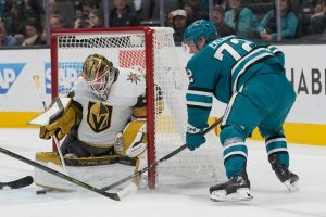 Sharks start slow as ugly home streak against Vegas Golden Knights continues