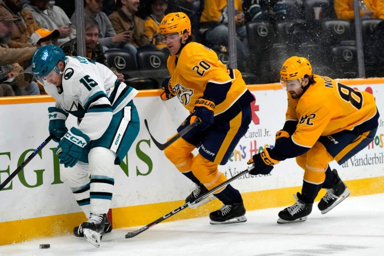 Complete collapse: Sharks blow four-goal lead, lose to Predators as season hits low point