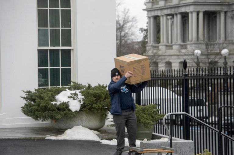 Clothes in the closets and favorite foods in the fridge: Moving day comes to the White House