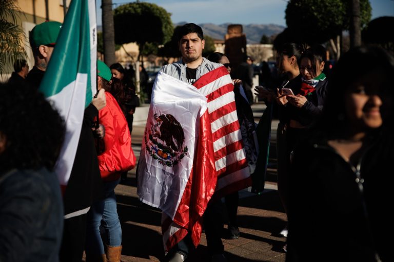 Hundreds gather in East San Jose to protest threats of mass deportations