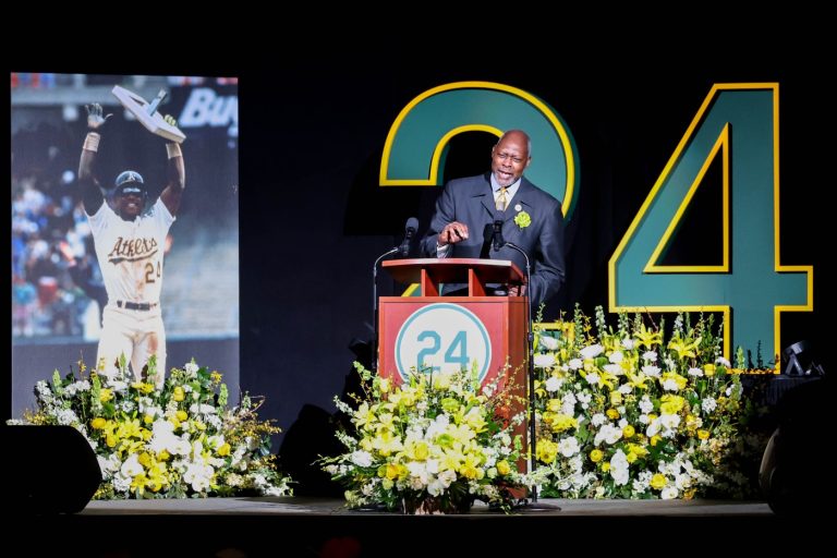 Photos: Life of A’s legend Rickey Henderson celebrated at memorial in Oakland