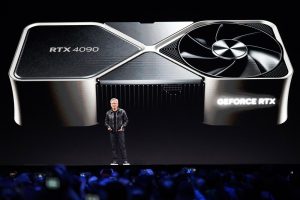 Nvidia sales surge in the fourth quarter on demand for AI chips