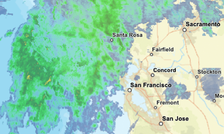 Live map: Rain in the Bay Area and a lot of Sierra snow