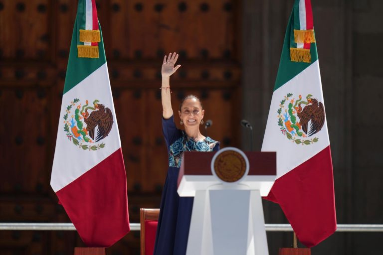 Tens of thousands of Mexicans rally with president to celebrate US decision to delay tariffs