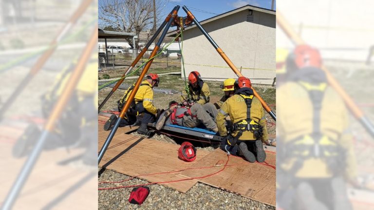 Gas worker rescued after 30 to 40 foot fall into abandoned well in California backyard