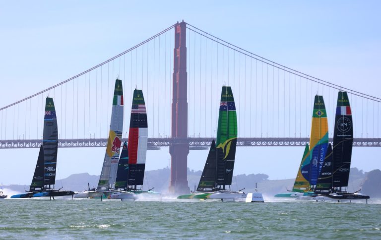 Photos: Top sailors from around the world compete in this weekend’s Oracle San Francisco Sail Grand Prix