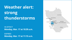 Update: Thunderstorms with pea-sized hail in Bay Area Shorelines Monday