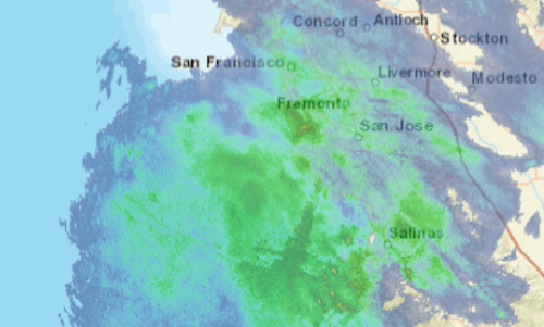 Storm tracker map: Where it’s raining in the Bay Area